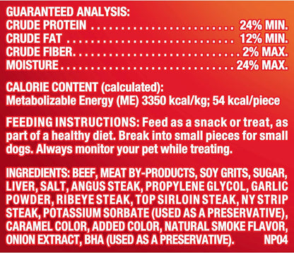 Pup-Peroni Dog Treats, Prime Rib Flavor, 38 Ounce, Made with Real Steak, No Red 40 or Fillers