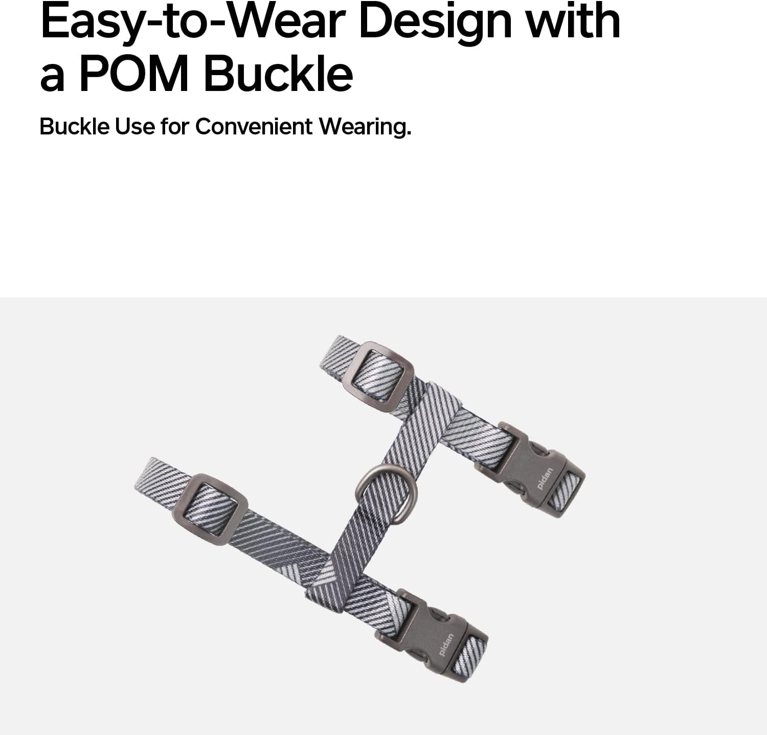 Pidan Cat Harness & Leash Set, Cats Escape Proof Adjustable Kitten Harness for Large Small Cats, Lightweight Soft Walking Travel Petsafe Harness Grey,Neck Girth 7.8'' 12.2'', Chest Girth 10.2'' 16.9''