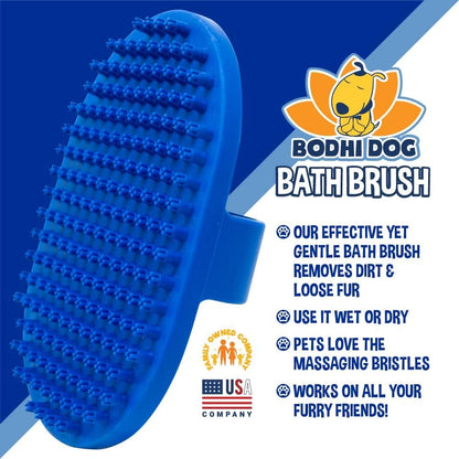 Bodhi Dog Grooming Shampoo Brush | Pet Shower & Bath Supplies| Long & Short Hair Scrubber | Cats Wash Brush