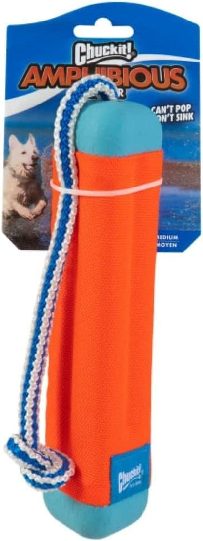 Chuckit Amphibious Bumper Fetch and Float Dog Toy, Medium (Assorted Colors)