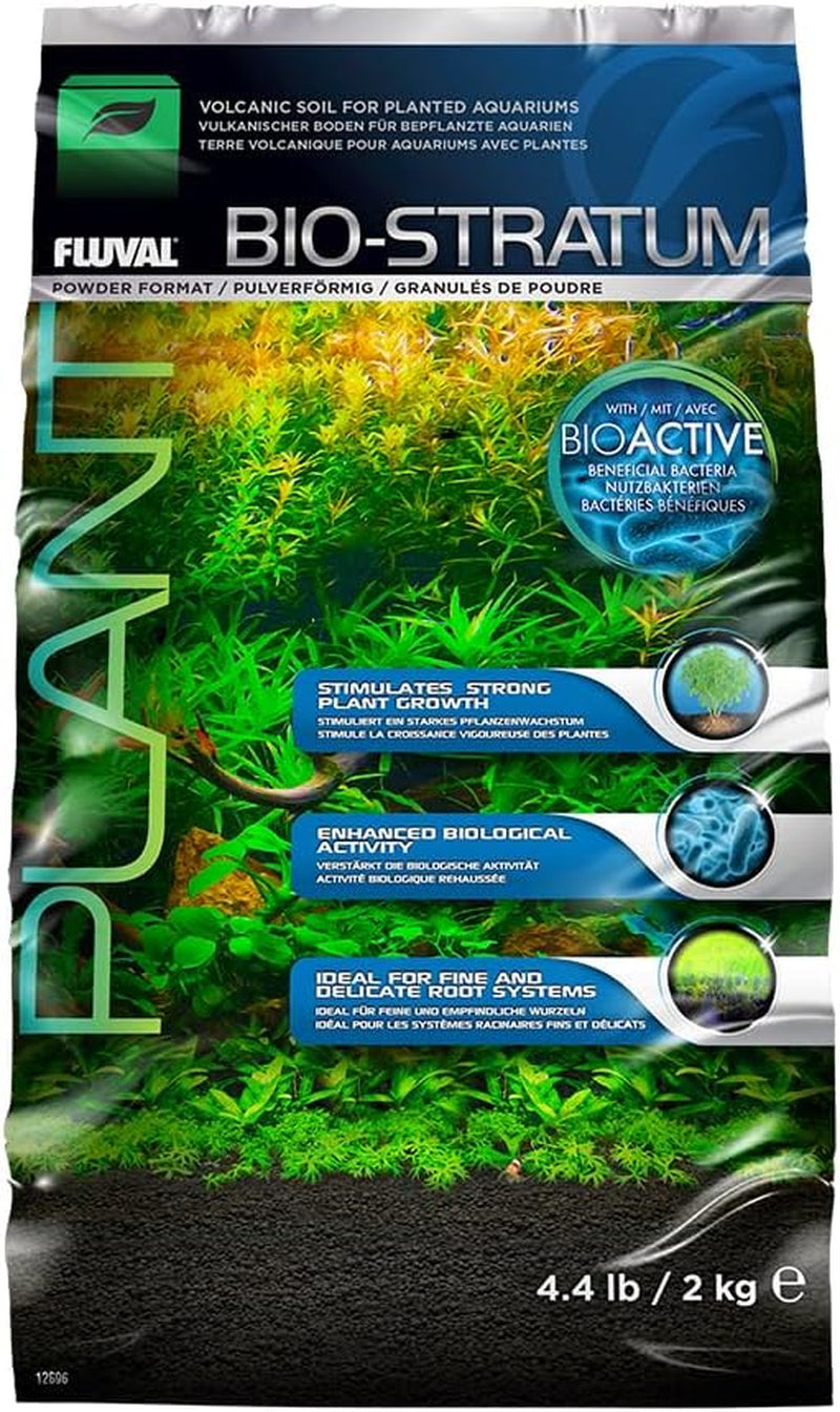 Fluval 12696 Natural Mineral-Rich Volcanic Soil Bio Stratum for Planted Tanks, 4.4 lbs. - Aquarium Substrate for Healthy Plant Development, Growth, and Color