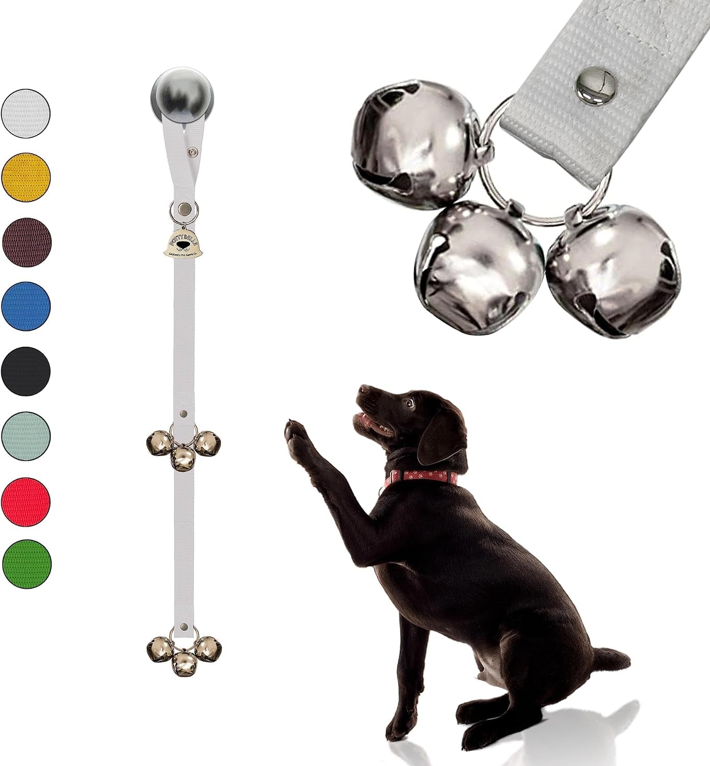 Caldwell'S Pet Supply Co. Dog Potty Bells, Dog Bells to Go Outside, Hanging Dog Door Bell for Potty Training, Quality Bell for Dogs to Ring to Go Potty, Potty Bells for Dogs, New Puppy Training Tool