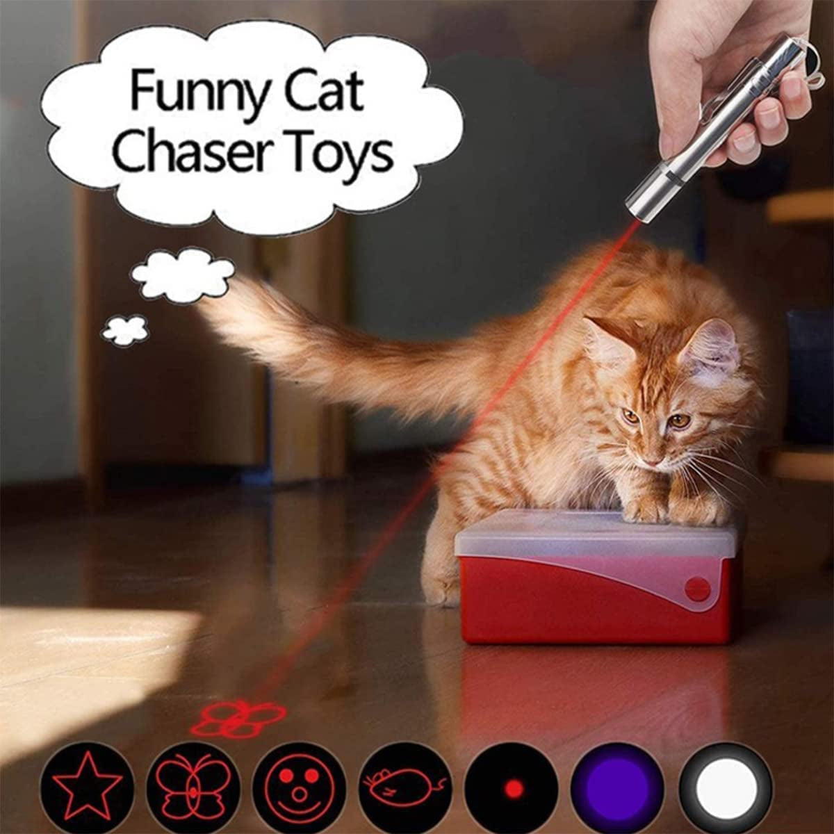 2023 Long Range Green Laser Pointer with USB Charging Cable, Laser Pointer, Laser Pointer for Indoor Meetings, Presentation, Cat Toys and Outdoor Adventures