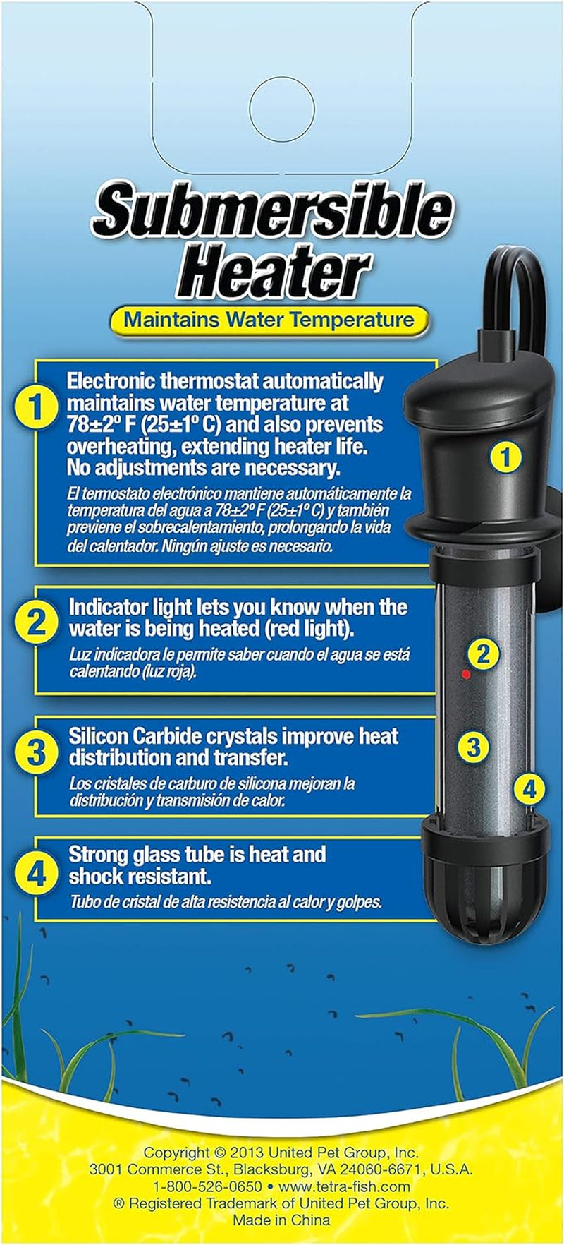 Tetra HT Submersible Aquarium Heater With Electronic Thermostat