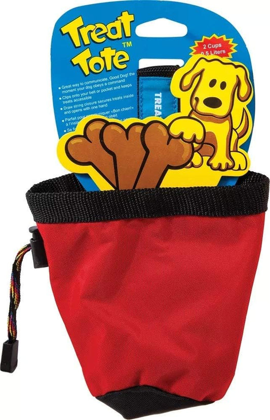 Chuckit! Treat Tote Dog Treat Pouch for Puppy Training, 2 Cup Capacity, Assorted Colors