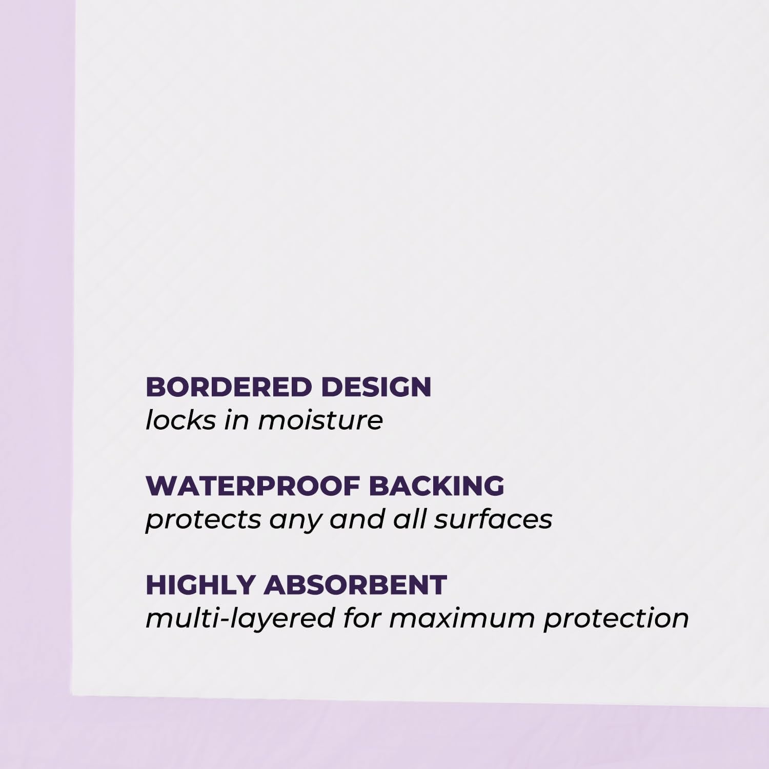 GREEN LIFESTYLE Washable Underpads - Large Bed Pads for Use as Incontinence Bed Pads, Reusable Pet Pads, Great for Dogs, Cats, Bunny, Seniors Bed Pad (Pack of 2 - 48X48)