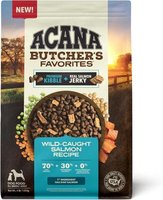 ACANA Butcher'S Favorites Dry Dog Food, Wild-Caught Salmon Recipe, Fish Dog Food, 4Lb