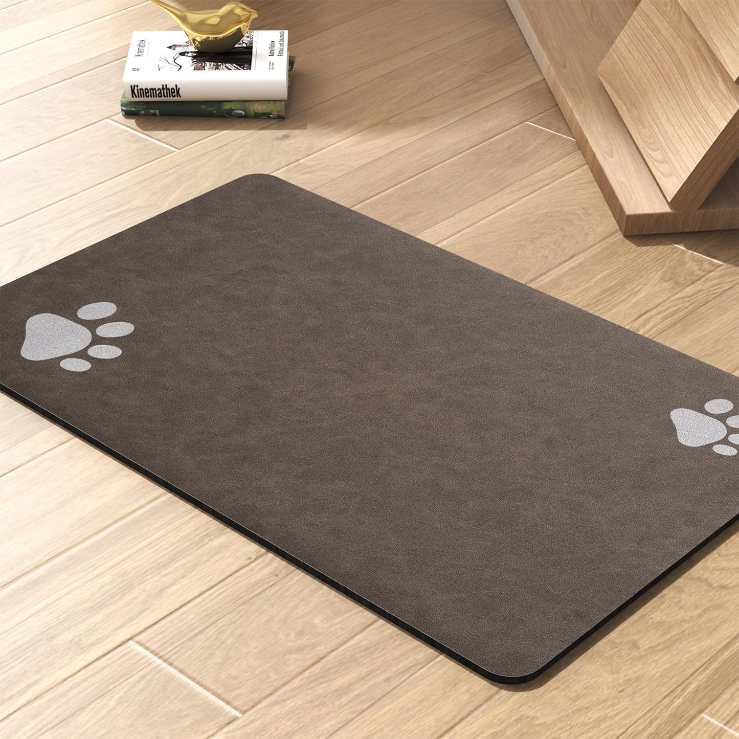 Pet Feeding Mat-Absorbent Dog Mat for Food and Water Bowl-No Stains Quick Dry Dog Water Dispenser Mat-Dog Accessories Pet Supplies-Dog Water Bowl for Messy Drinkers