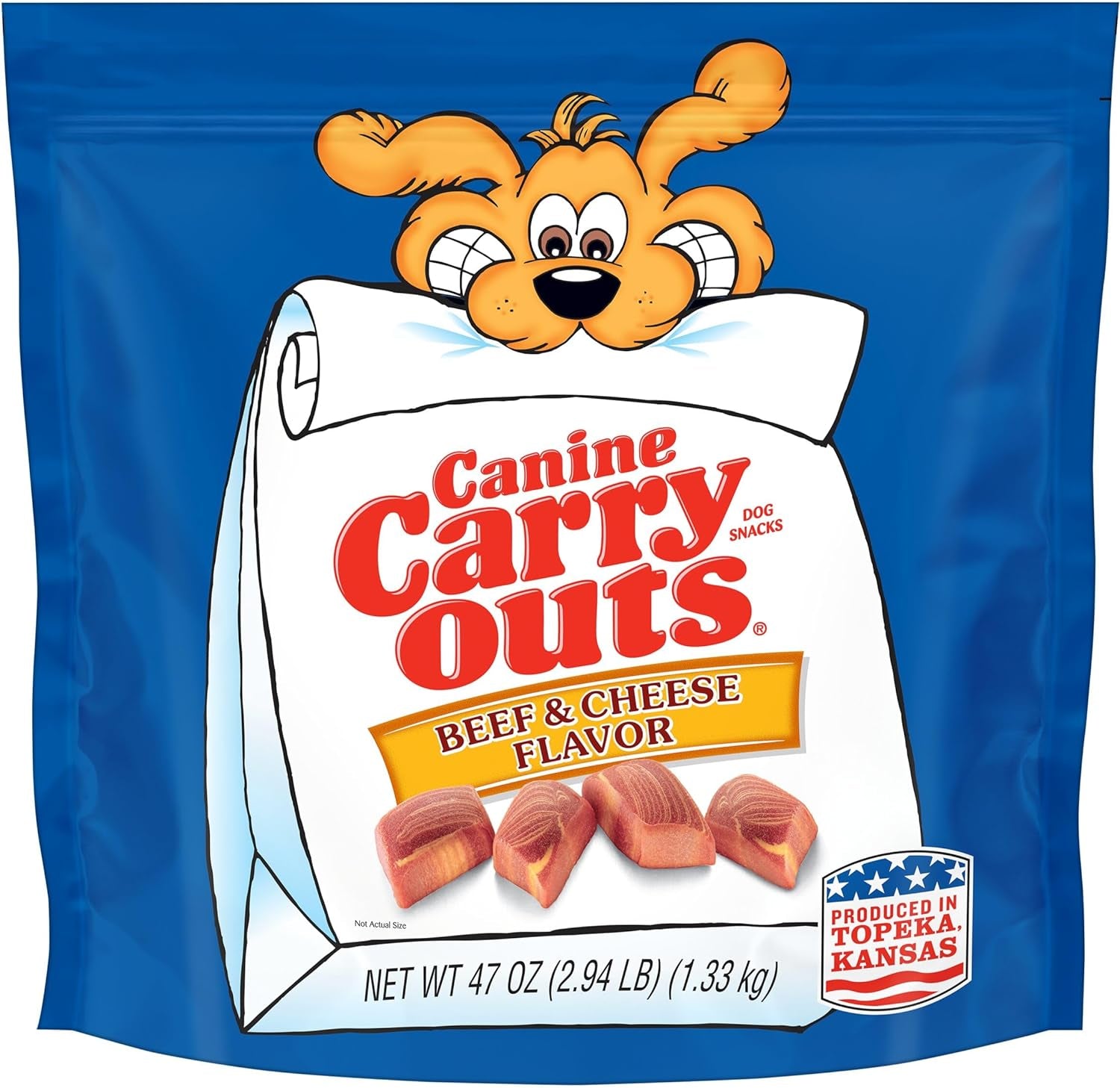 Canine Carry Outs Dog Treats, Beef & Cheese Flavor, 47 Ounce