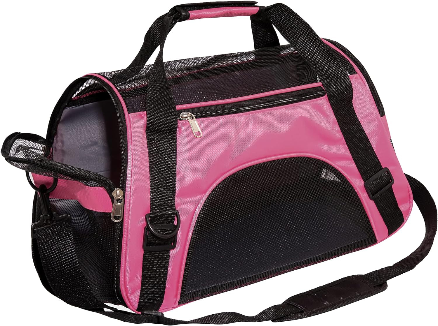 Pet Carrier Soft-Sided Carriers for Cat Carriers Dog Carrier for Small Medium Cats Dogs Puppies Pet Carrier Airline Approved up to 15 Lbs Cat Dog Pet Travel Carrier (Medium,Pink)