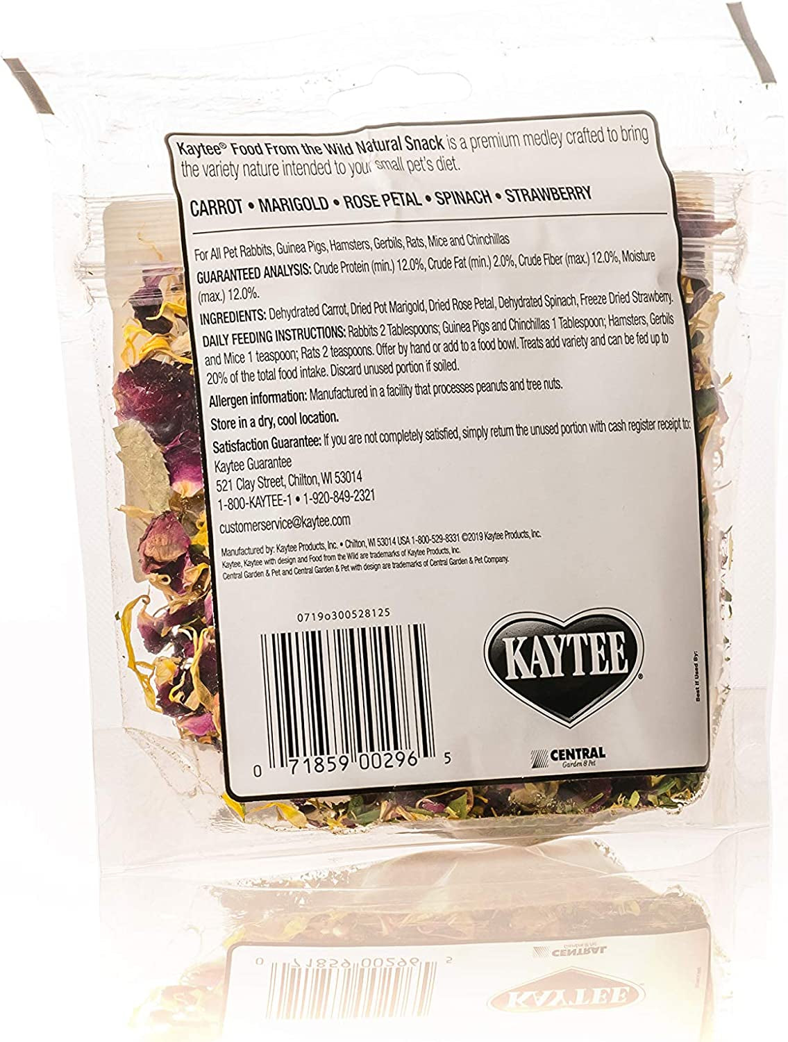 Kaytee Food from The Wild Natural Snack for Pet Rabbits, Guinea Pigs And Other Small Animals, 1 Ounce