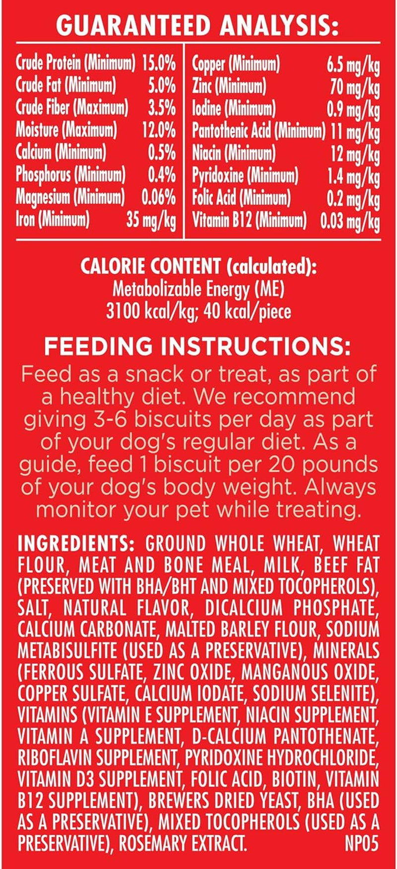 Milk-Bone Original Dog Treats Biscuits for Medium Dogs, 10 Pound