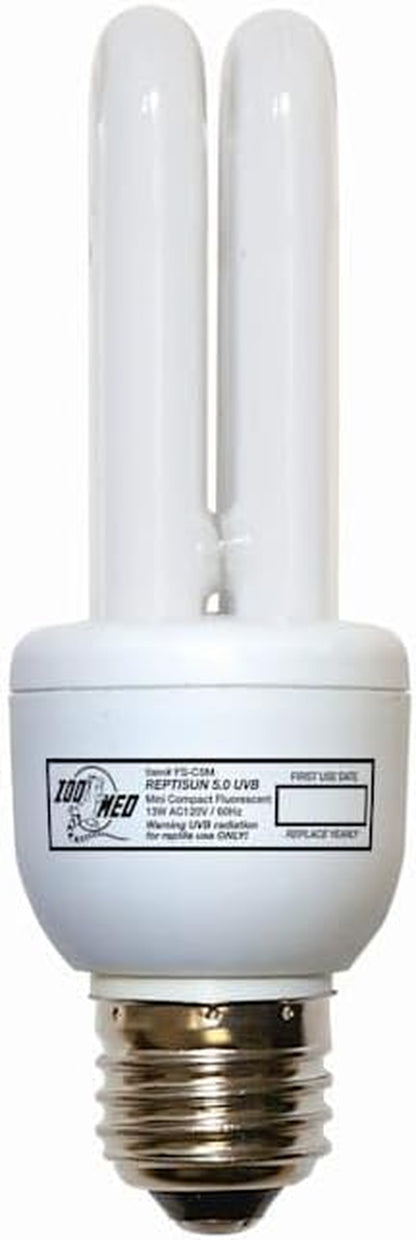 Zoo Med ReptiSun 5.0 Mini Compact Fluorescent Lamp 13 Watts