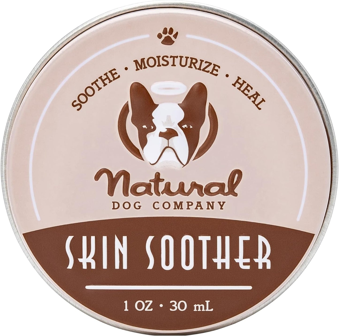 Natural Dog Company Skin Soother Bundle, Includes 2Oz Tin + 0.15Oz Stick, All Natural Healing Balm for Dogs, Relieves Dry, Itchy Skin, Treats Skin Irritations, Wounds, Hot Spots, Dermatitis