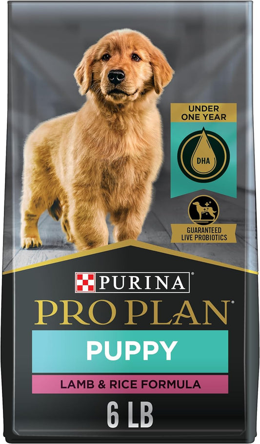 Purina Pro Plan High Protein Puppy Food DHA Lamb & Rice Formula - 6 Lb. Bag