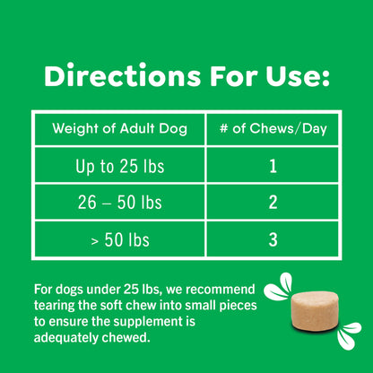 Greenies Calming Dietary Supplement Soft Dog Chews for Anxious Dogs, Chicken Flavor, 40 Count Bag