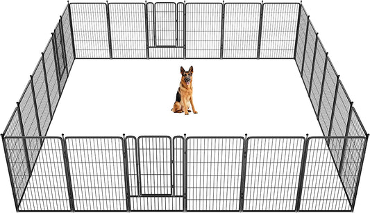 FXW Rollick Dog Playpen for Yard, RV Camping│Patented, 45 Inch 24 Panels