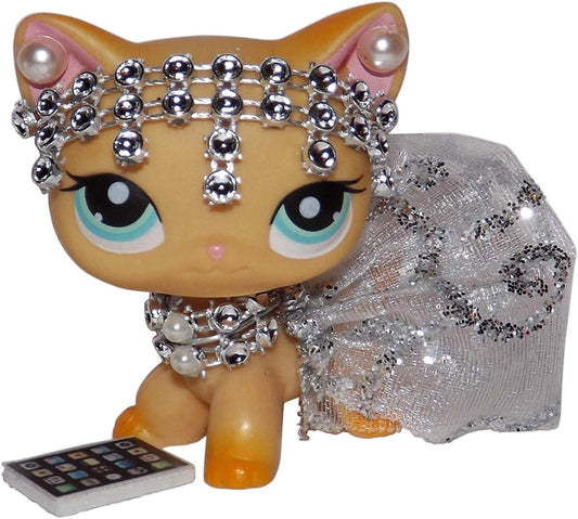 Silver Princess Clothes Accessories for Little Pet CAT/LPS Cat/Dog + Compatible for Cat Littlest Pet Shop (Cat/Dog NOT Included)