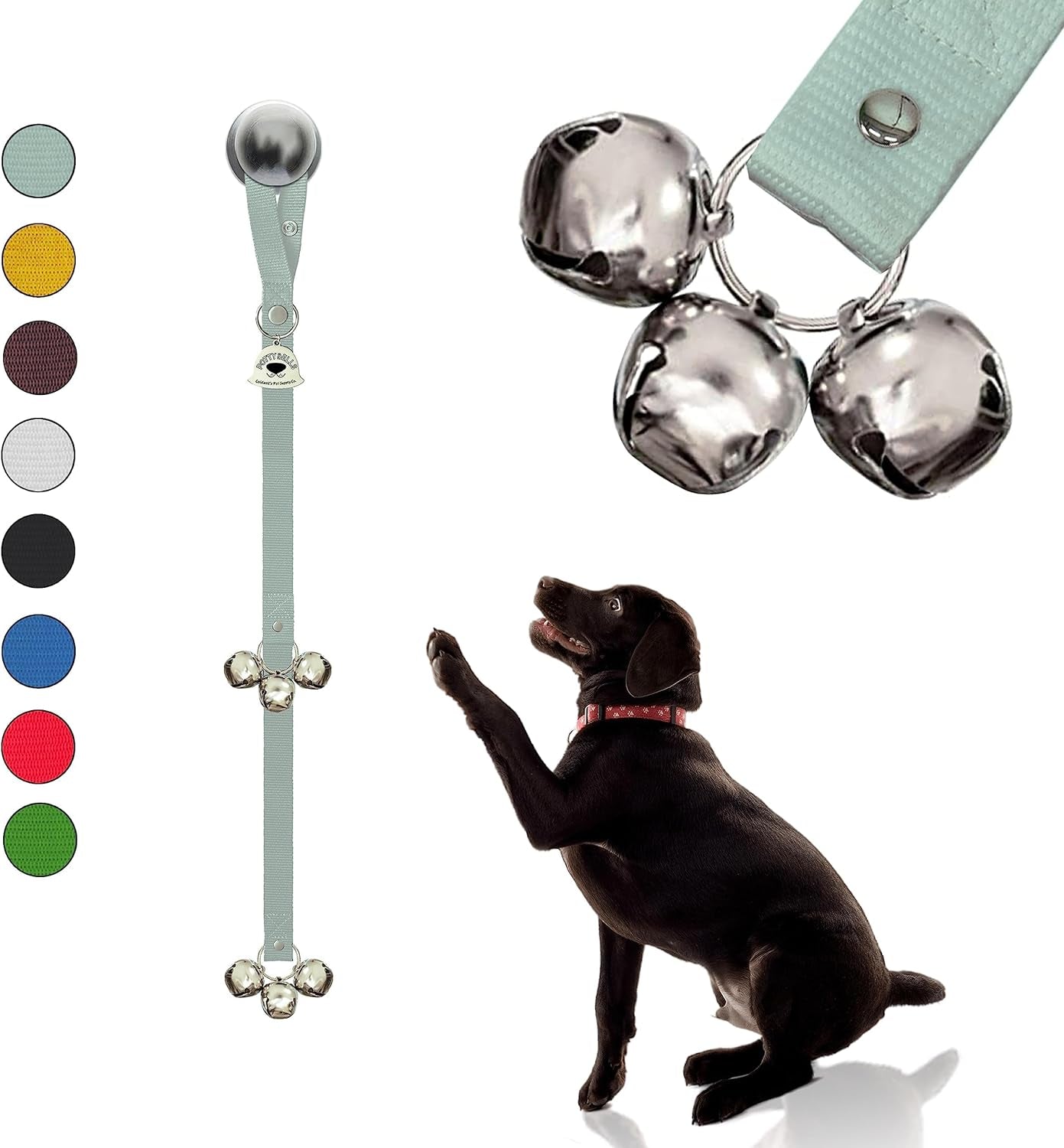 Caldwell'S Pet Supply Co. Dog Potty Bells, Dog Bells to Go Outside, Hanging Dog Door Bell for Potty Training, Quality Bell for Dogs to Ring to Go Potty, Potty Bells for Dogs, New Puppy Training Tool