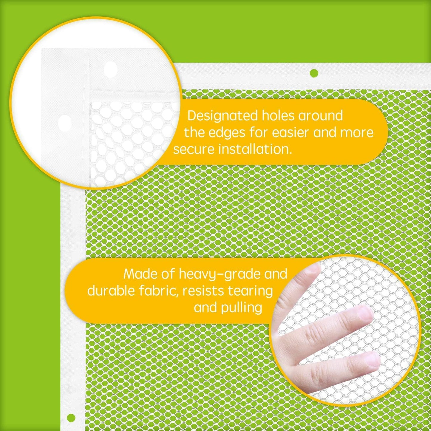 Banister Guard for Baby - 10Ft X 3Ft, Child Safety Net, Stair Railing Proof Mesh for Kids, Toys, Pets - Dark Brown