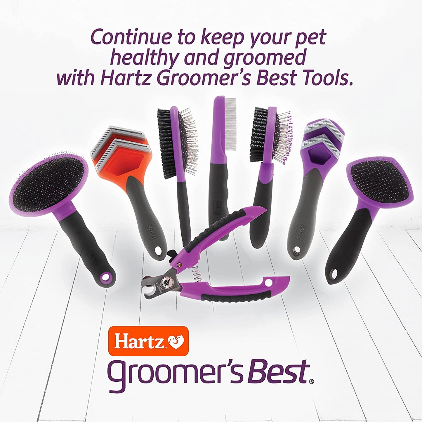 Hartz Groomer'S Best Flea Comb for Dogs and Cats, Fine-Toothed Flea Comb to Remove Fleas & Flea Eggs, Gentle Pet Comb for Detangling or Dematting Face & Paws