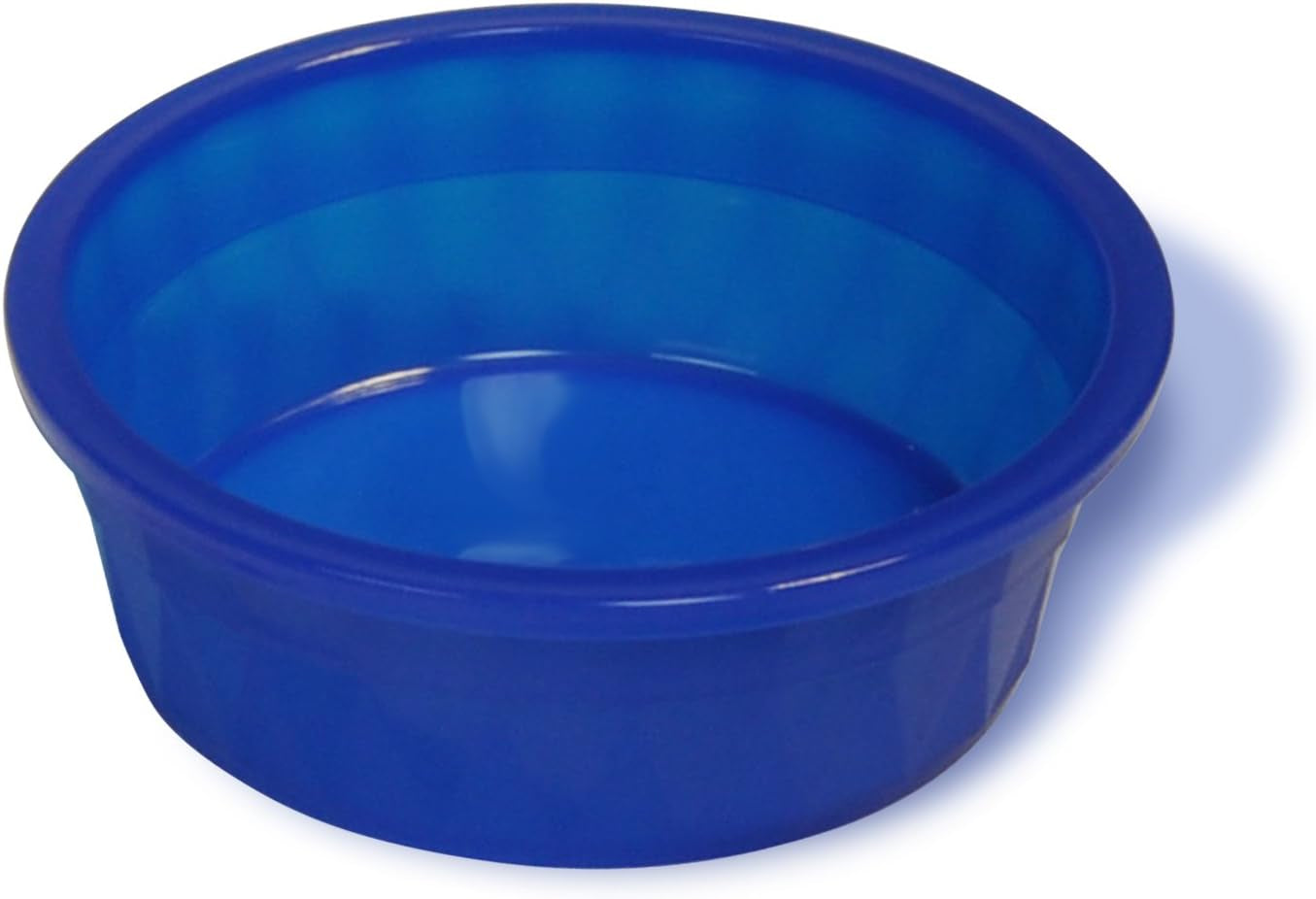 Van Ness Pets Crock Style Heavyweight Translucent Large Bowl, 52 OZ Food/Water Dish, Blue