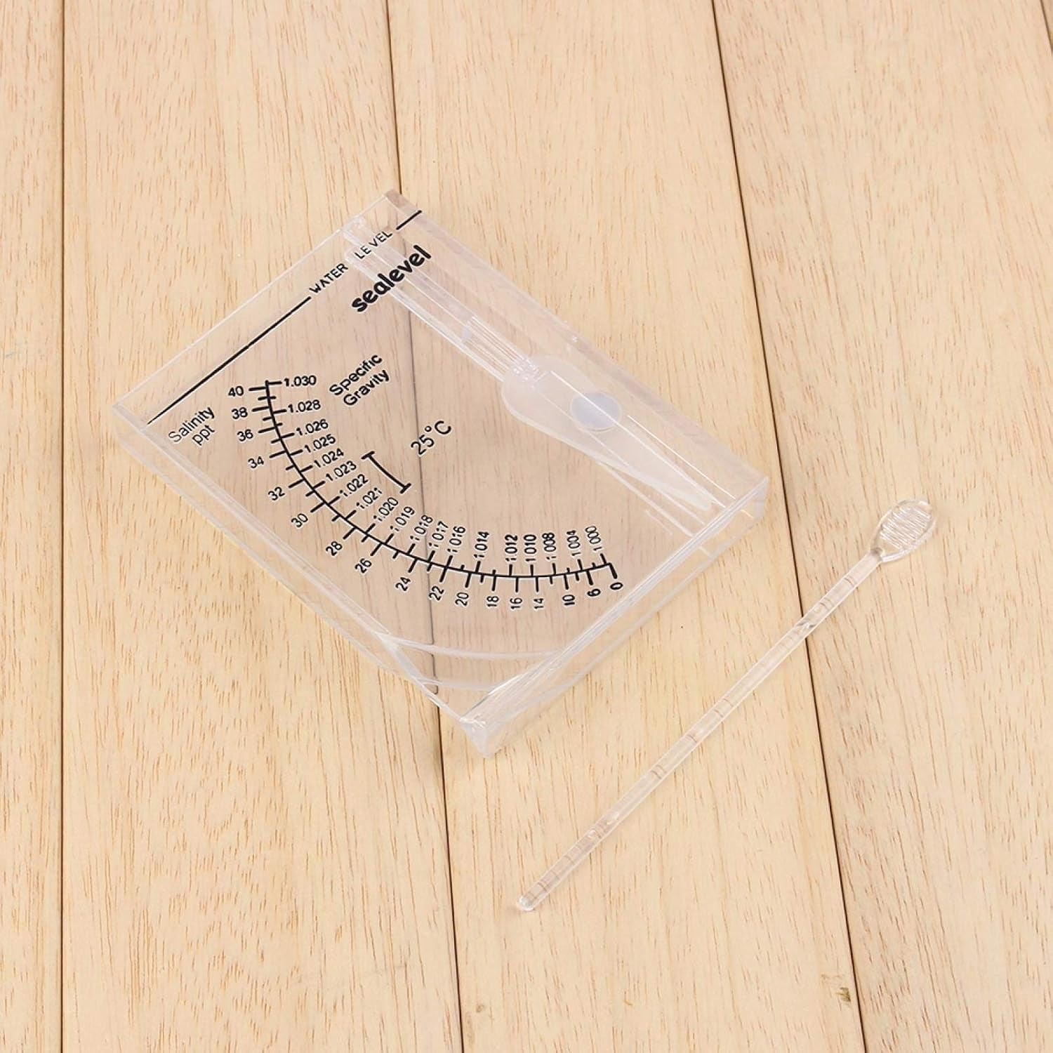 GLOGLOW Accurate Hydrometer Salinity Meter, Seawater Hydrometer Accurate Automatic Hydrometer Salt Water Salinity Meter for Aquarium Fish Marine Sea Saltwater