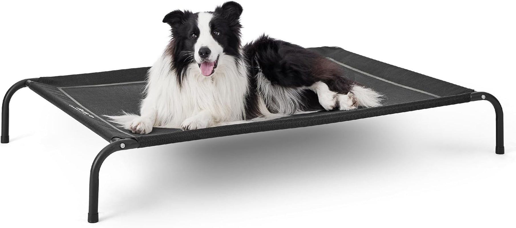 Bedsure Large Elevated/Raised Pet Cots Bed with Skid-Resistant Feet for Large Dogs, Hammock, Indoor & Outdoor, Portable, Frame with Breathable Mesh