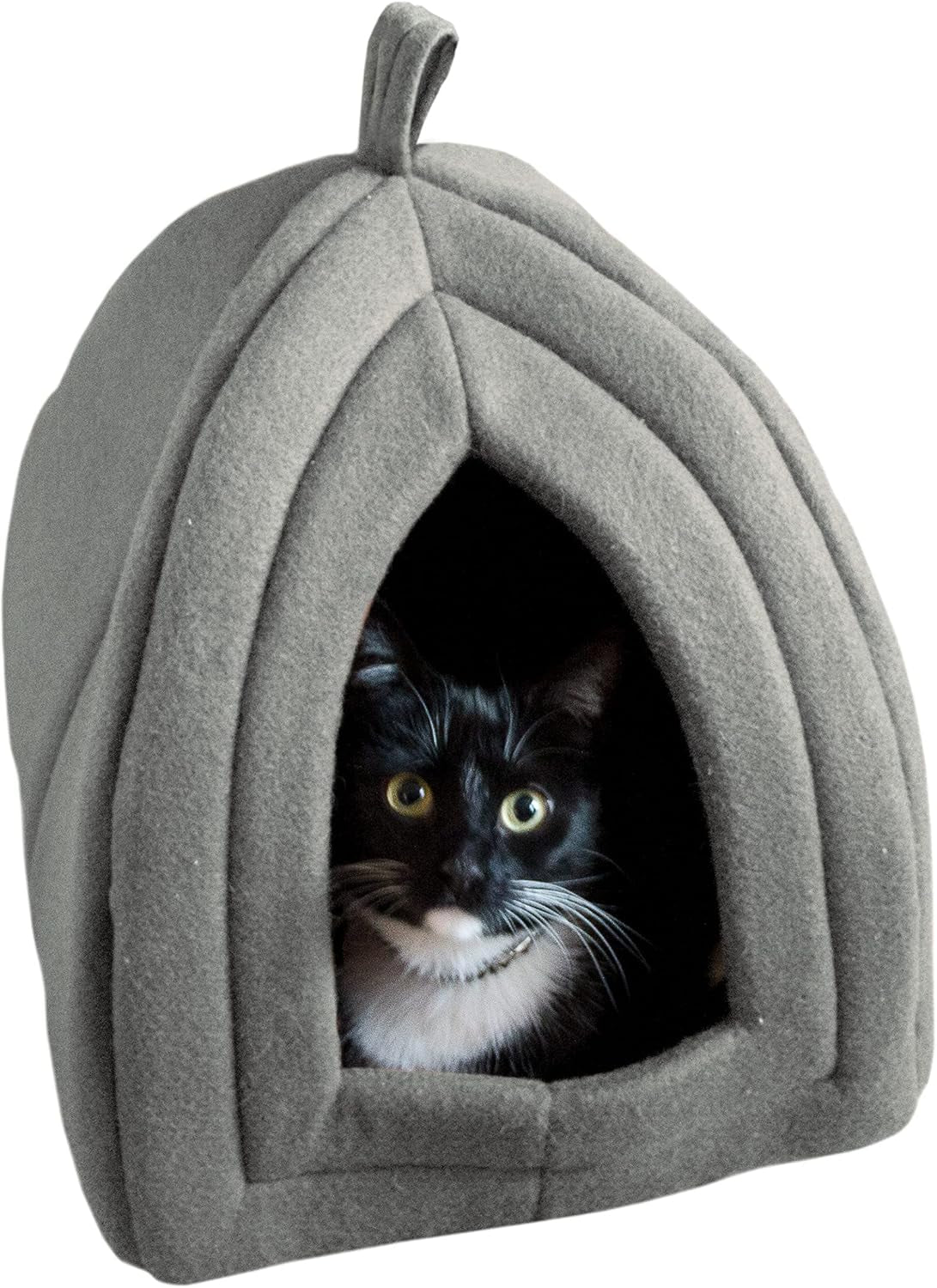 Cat House - Indoor Bed with Removable Foam Cushion - Pet Tent for Puppies, Rabbits, Guinea Pigs, Hedgehogs, and Other Small Animals by PETMAKER