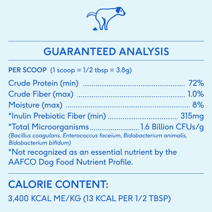 Native Pet Probiotic for Dogs - Vet Created Powder Digestive Issues Dog + Prebiotic Bone Broth 232 Gram 6 Billion CFU- Probiotics Love! (32.8 Oz)