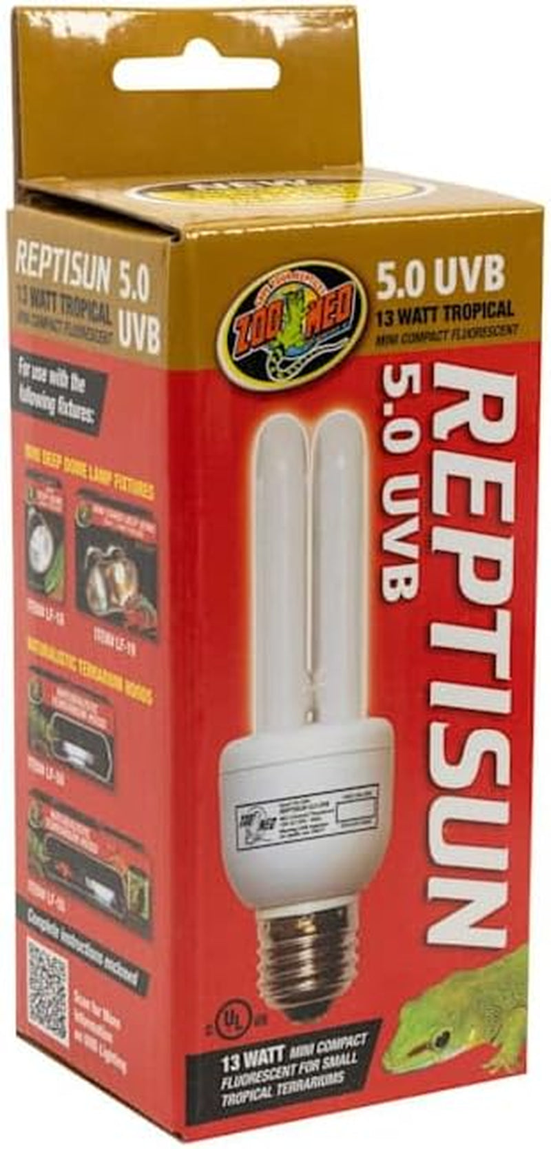 Zoo Med ReptiSun 5.0 Mini Compact Fluorescent Lamp 13 Watts