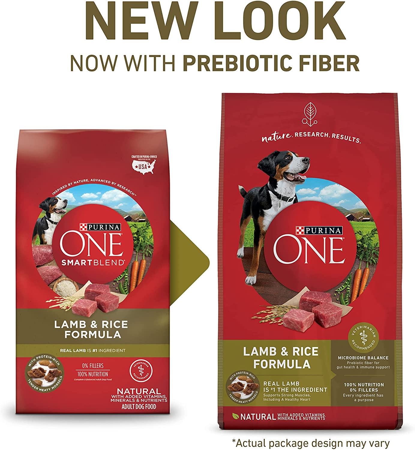 Purina ONE Dry Dog Food Lamb and Rice Formula - 8 Lb. Bag