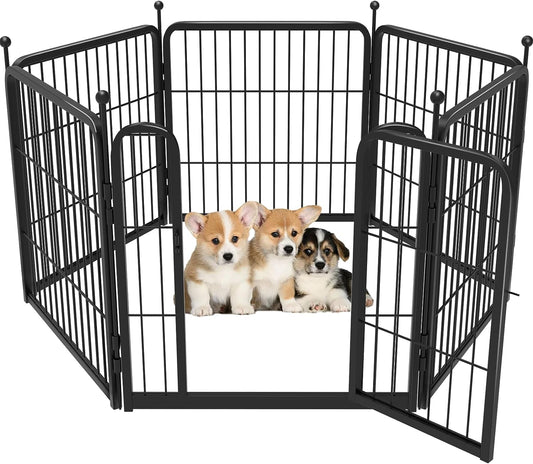 FXW Rollick Dog Playpen for Yard, RV Camping│Patented, 24 Inch 6 Panels