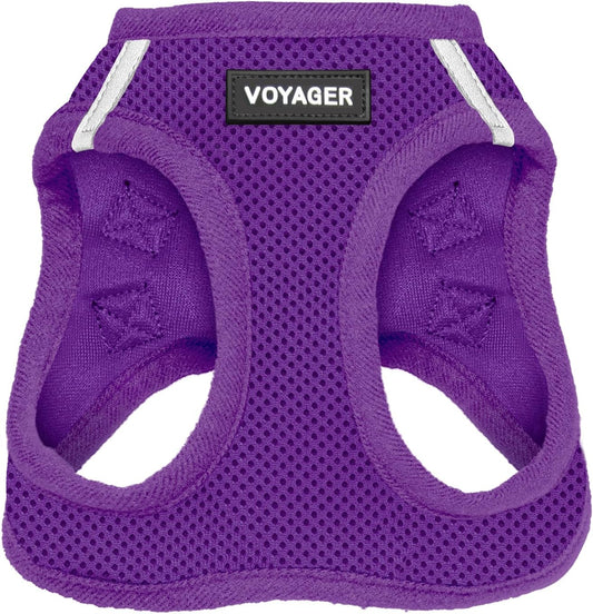 Voyager Step-In Air Cat Harness - All Weather Mesh Step in Vest Harness for Small and Medium Cats by Best Pet Supplies - Harness (Purple), XXS (Chest: 10.5-13")