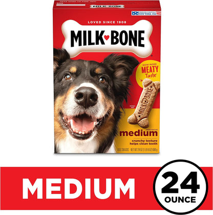 Milk-Bone Dog Treats Bundle: Original Biscuits for Medium Dogs 10 Pounds + Soft & Chewy Chicken 25 Ounce