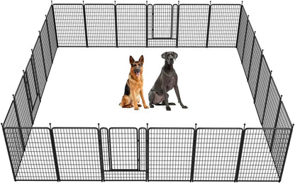 FXW Rollick Dog Playpen for Yard, RV Camping│Patented, 50 Inch 24 Panels