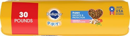 Pedigree Puppy Growth & Protection Dry Dog Food Chicken & Vegetable Flavor, 14 Lb. Bag