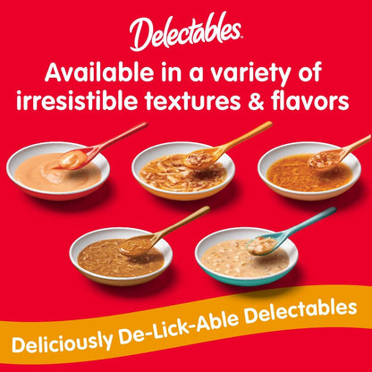 Hartz Delectables Stew Lickable Wet Cat Treats for Adult & Senior Cats, Variety Pack, 30 Count