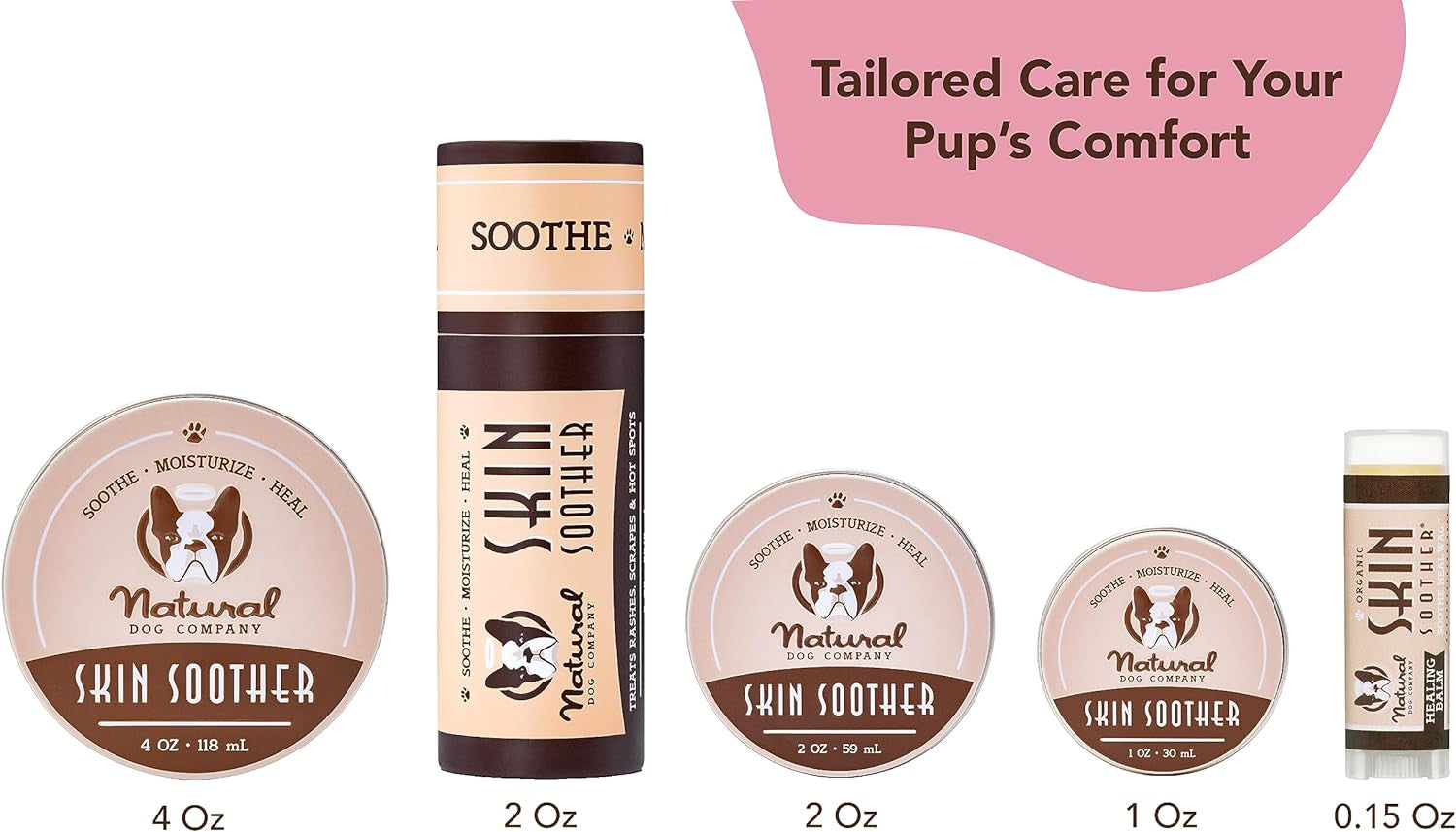 Natural Dog Company Skin Soother 0.15Oz Travel Stick