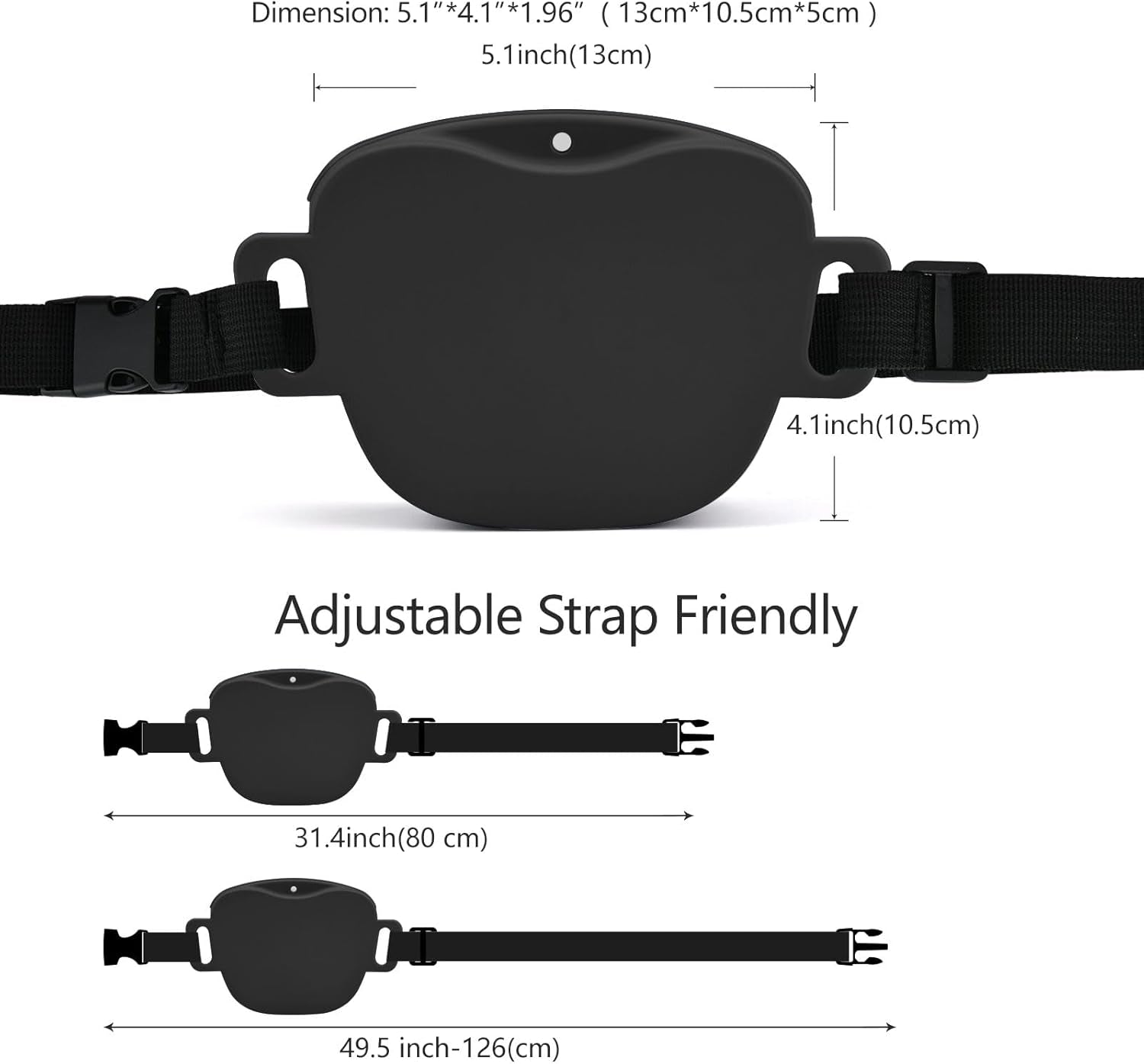 AUDWUD Upgraded Version of Silicone Treat Bag,Tighter Sealing to Prevent Food from Falling out While Walking;Comes with a Belt for Convenient Wearing;also Includes a Training Clicker