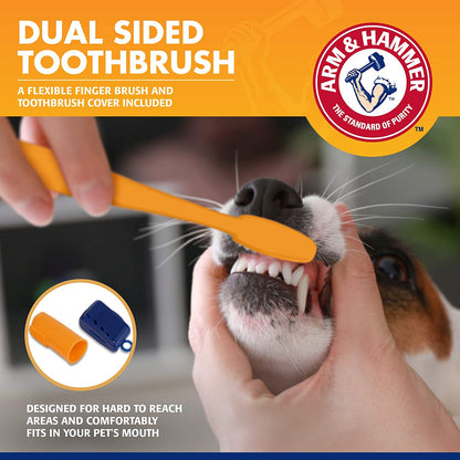 Arm & Hammer for Pets Tartar Control Dental Training Kit for Puppies | Dog Toothbrush, Toothpaste, & Fingerbrush, Total Kit for Ideal Puppy Dental Health | Yummy Vanilla Ginger Flavor