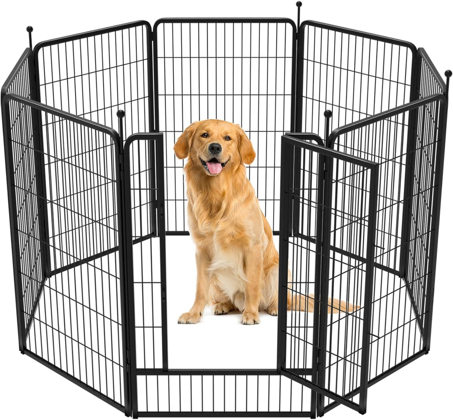 FXW Instant Dog Playpen Designed for RV Trips, 45" Height for Large Dogs│Patented