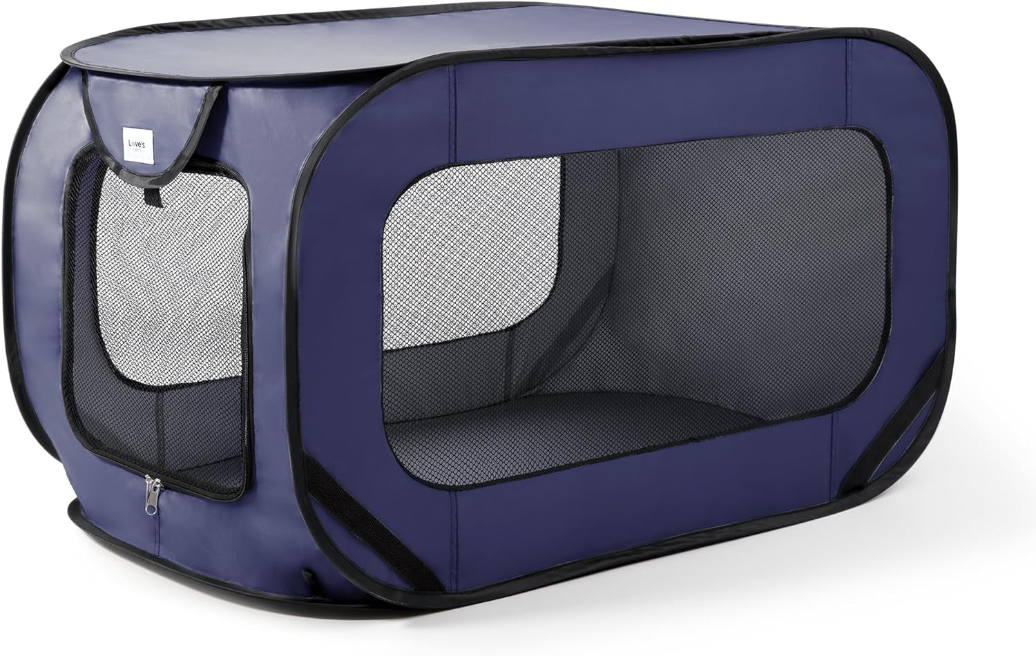 Love'S Cabin 36In Portable Large Dog Bed - Pop up Dog Kennel, Indoor Outdoor Crate for Pets, Portable Car Seat Kennel, Cat Bed Collection, Dark Blue