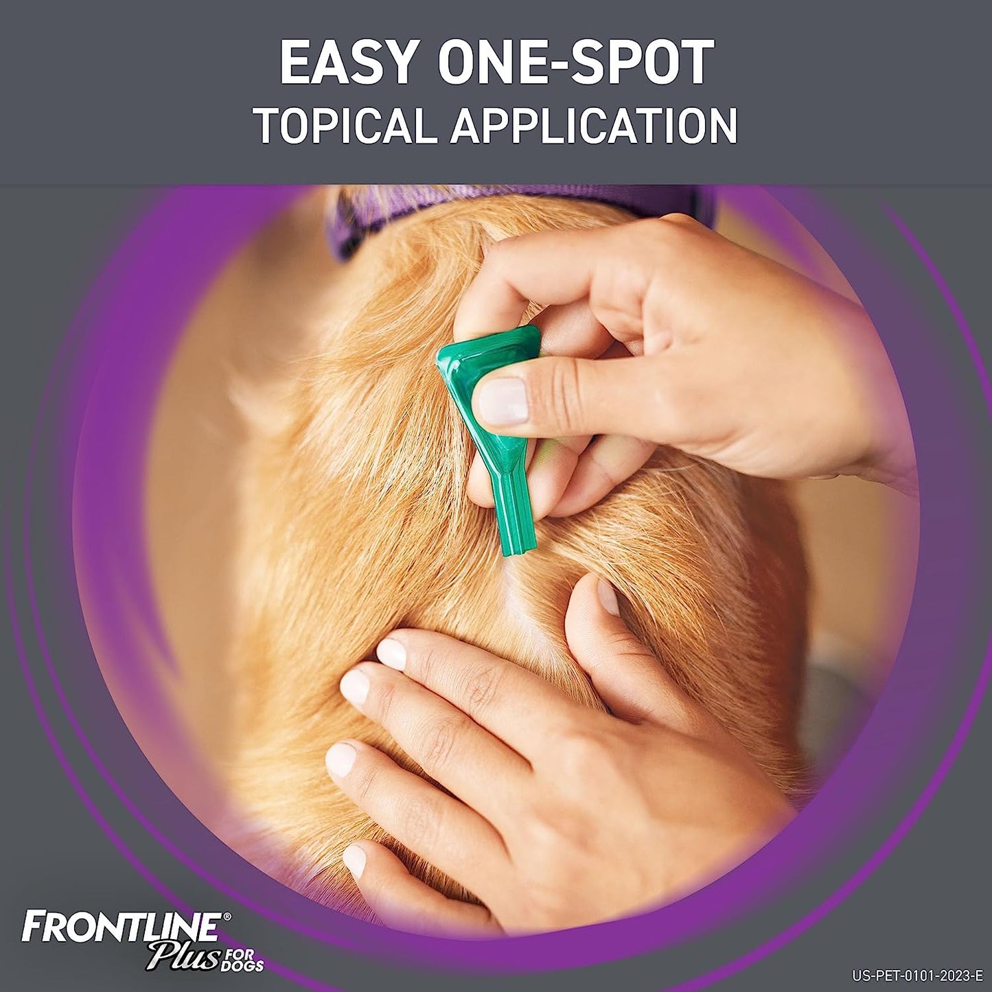 FRONTLINE plus Flea and Tick Treatment for X-Large Dogs up to 89 to 132 Lbs., 3 Treatments