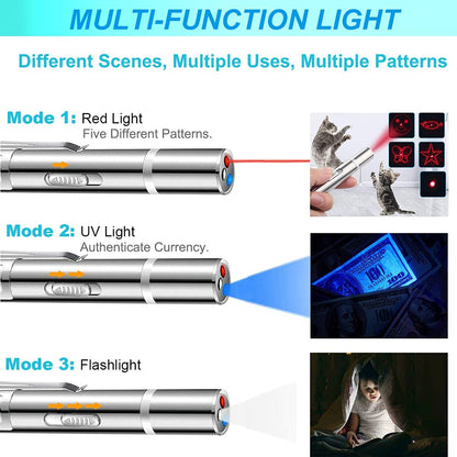 2023 Long Range Green Laser Pointer with USB Charging Cable, Laser Pointer, Laser Pointer for Indoor Meetings, Presentation, Cat Toys and Outdoor Adventures