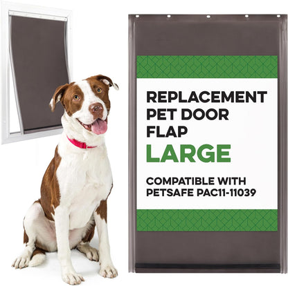 Evergreen Pet Supplies Extra Large Replacement Dog Door Flap - Fits Petsafe PAC 11-11040 - Flexible Doggy Door Flap for Small, Medium, and Large Dogs and Cats - Weather Resistant and Easy to Install