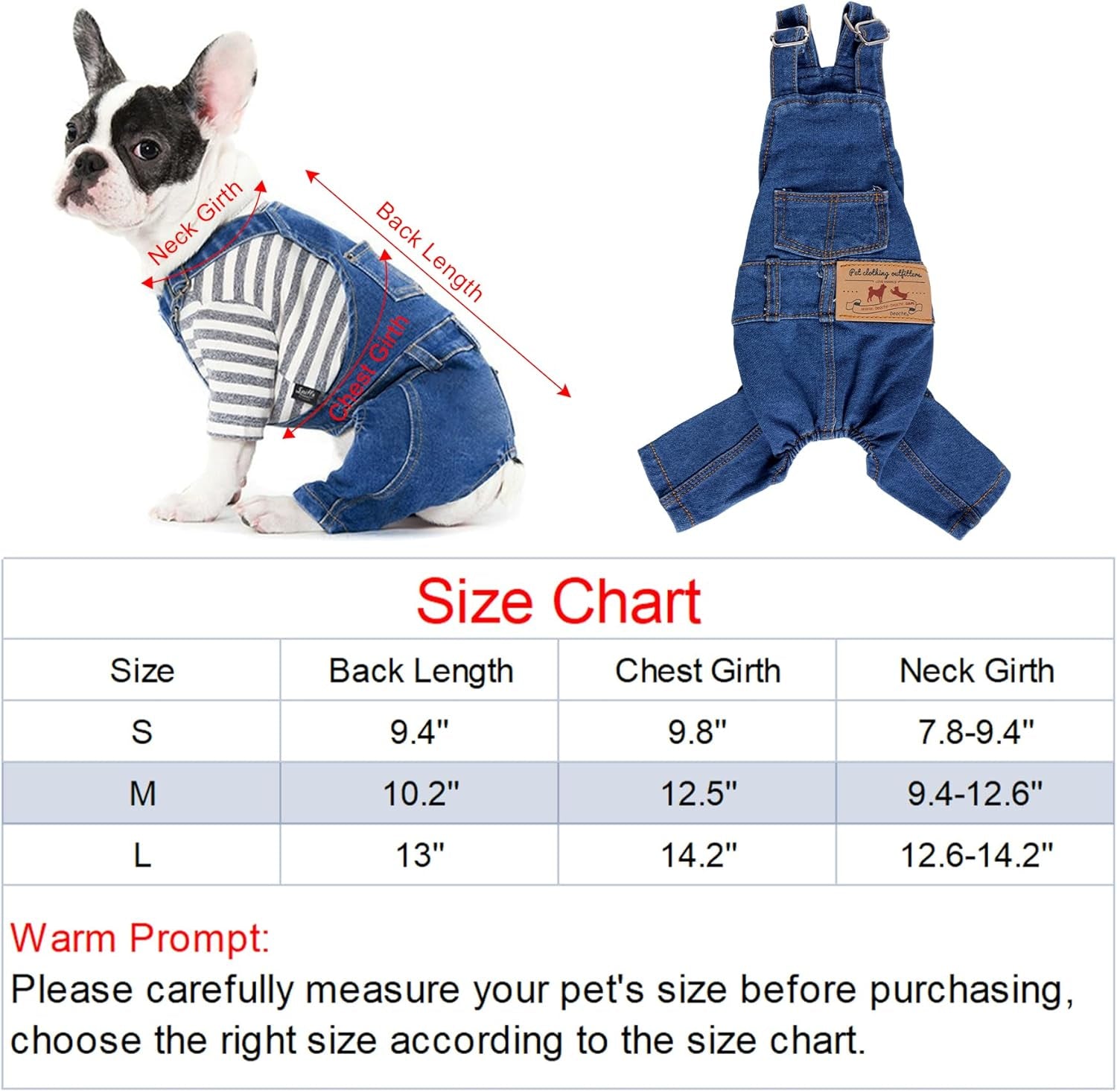 1 Piece of Dog Denim Shirts Puppy Jean Jacket Sling Jumpsuit Costumes Pet Jean Overalls Dog Pants Outfits for Small Puppy Cat Pets (Blue, Small)