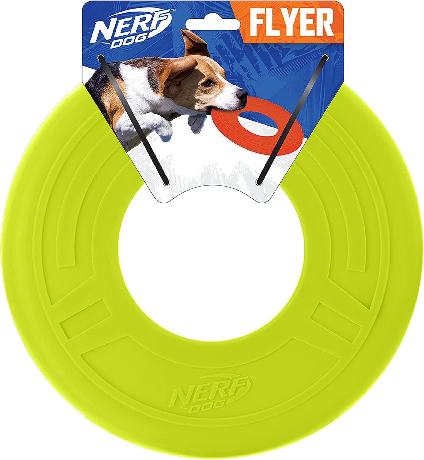 Nerf Dog 10In Atomic Flyer - Green