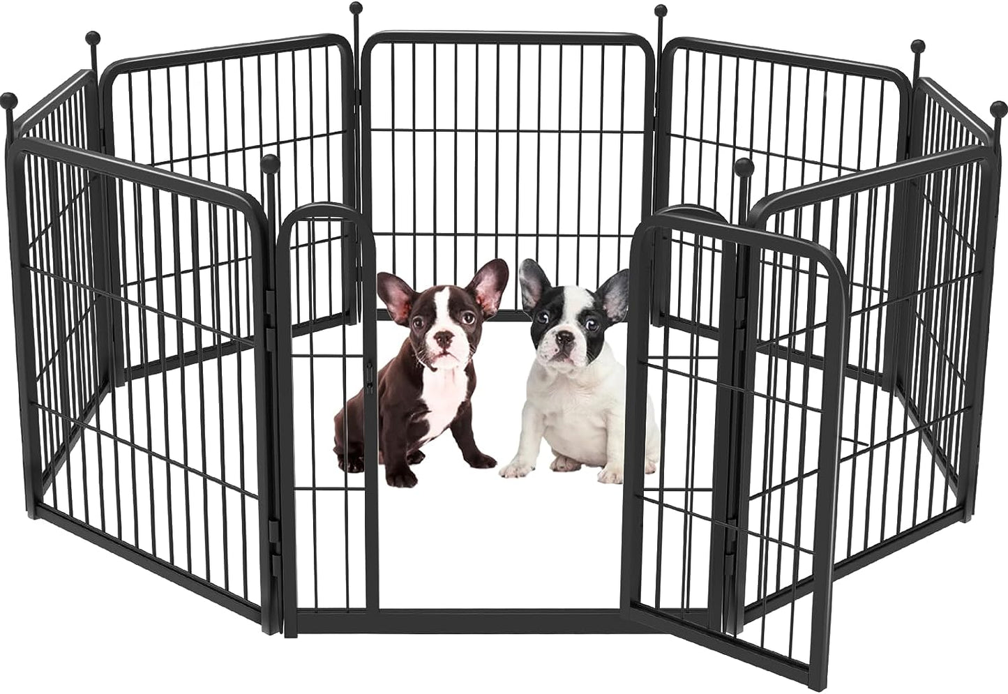 FXW Rollick Dog Playpen for Yard, RV Camping│Patented, 24 Inch 8 Panels