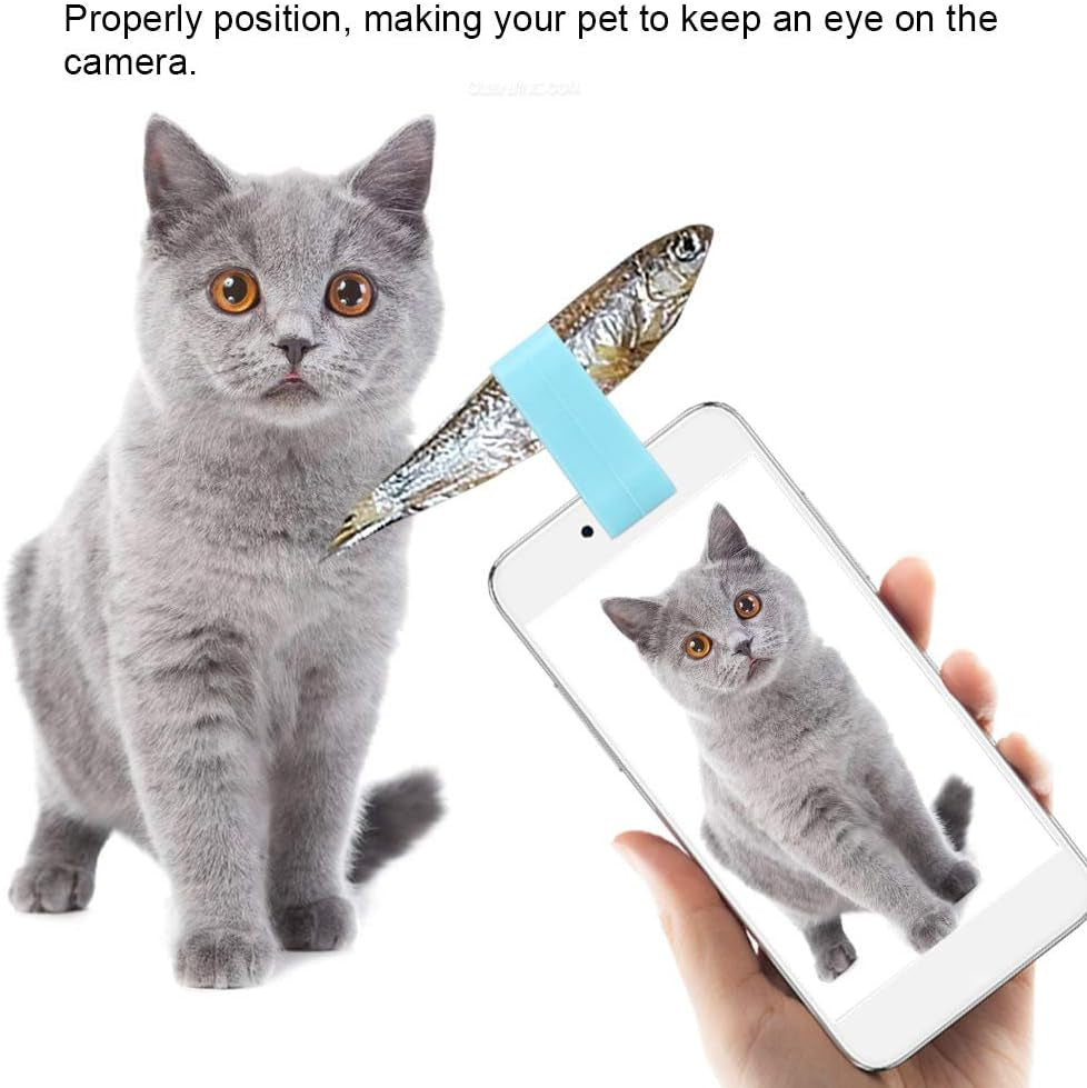 2Pcs Pet Selfie Clip Tool, Pet Selfie Artifact Toys Pet Selfie Stick Dog Camera Lens Phone Clip Photographing Props Attract Attention